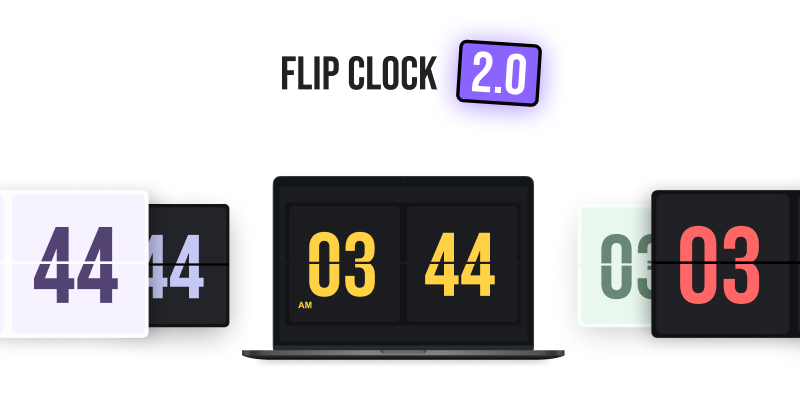 Apption - Embed Notion Flix – Modern Flip Clock Widget