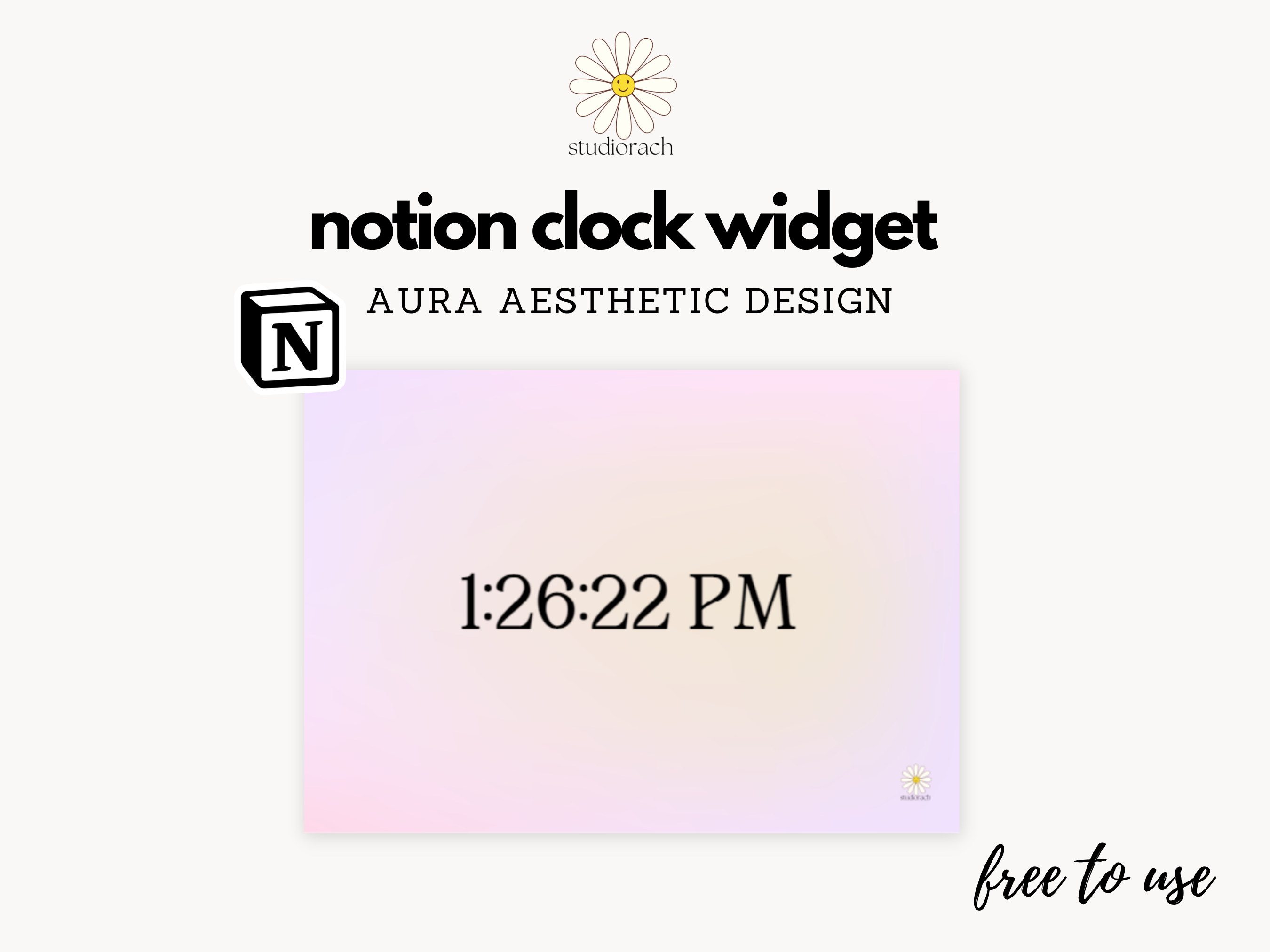 Apption - Embed Notion FlipClock Widget