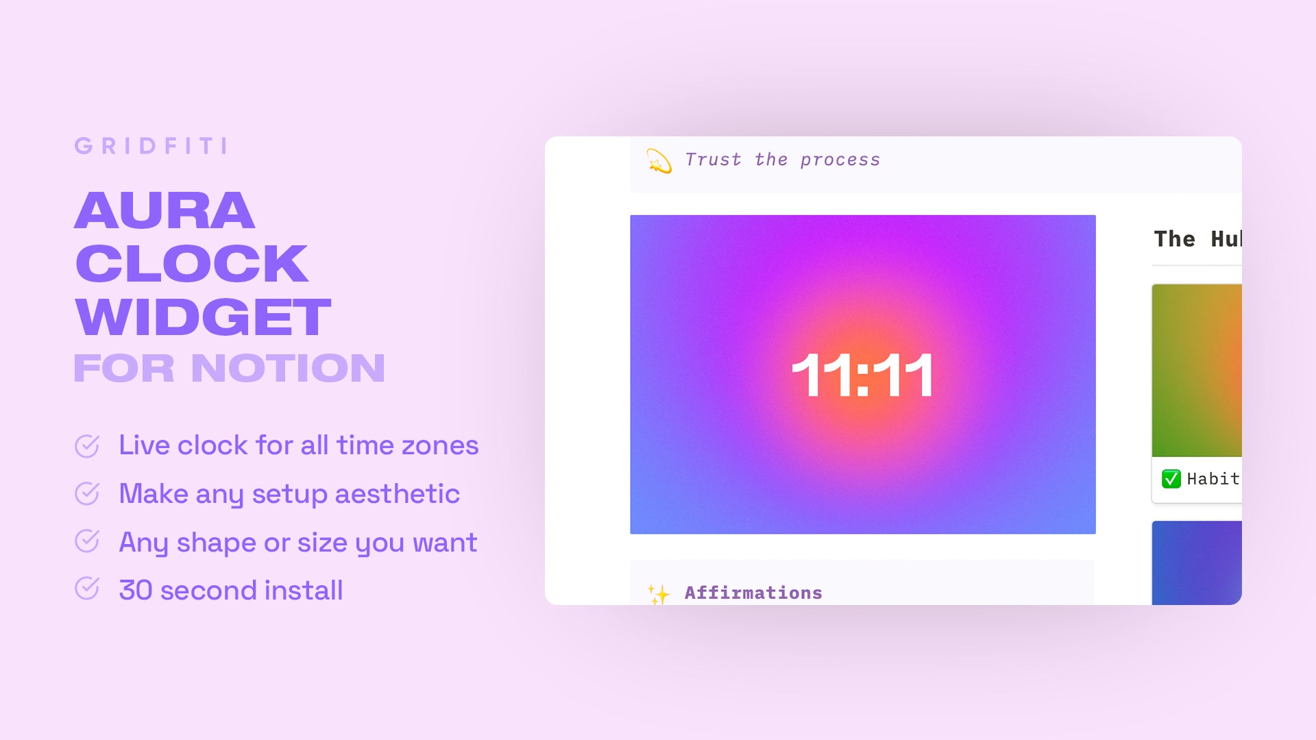 Apption - Embed Notion Flix – Modern Flip Clock Widget